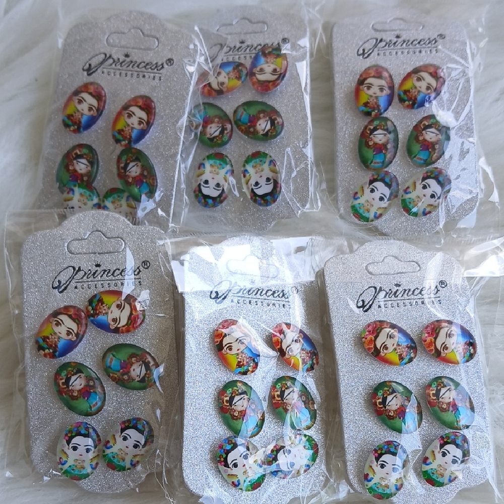 6 Packs Earrings Frida Baby